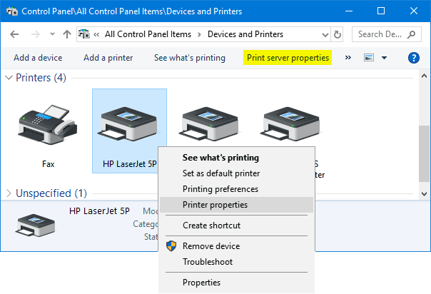 Cara Menghapus Driver Printer di Windows 11