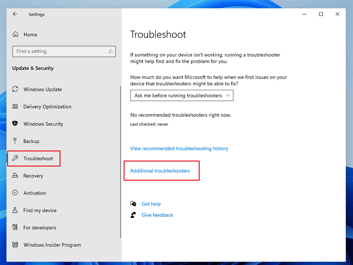 Jalankan Windows Update Troubleshooter