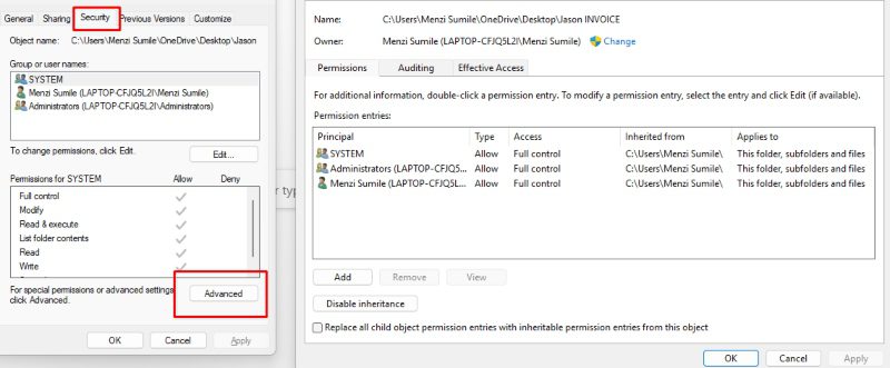 Periksa Izin File - arahmod
