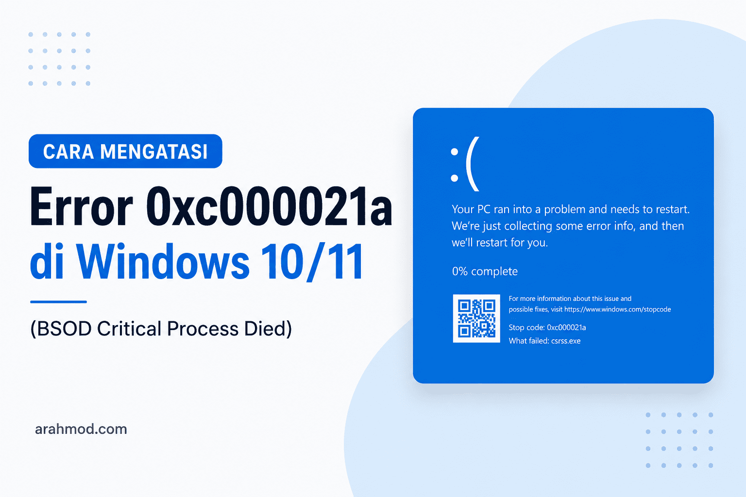 error 0xc000021a arahmod