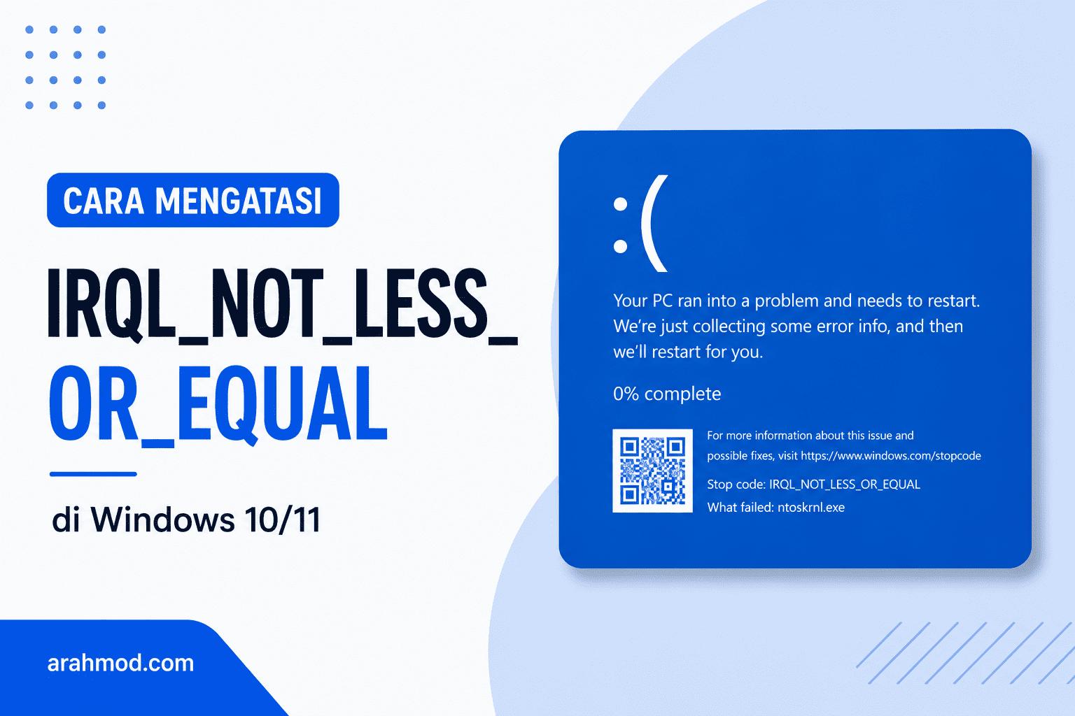 irql not less or equal