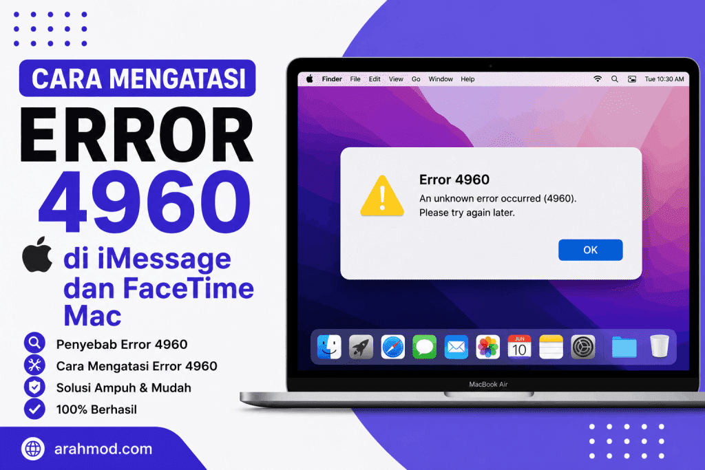 Cara Mengatasi Error 4960 di iMessage dan FaceTime Mac (1)