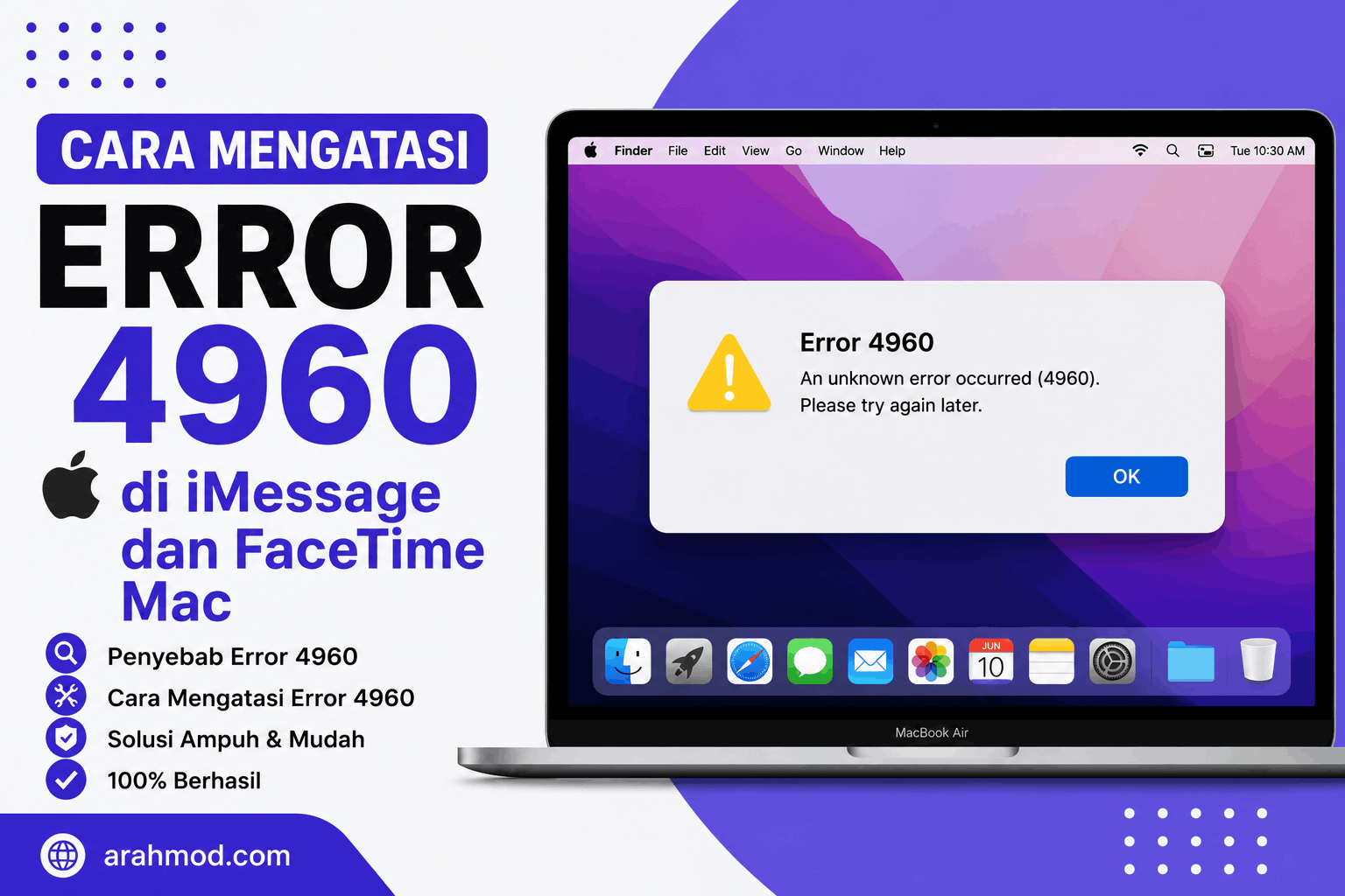 Cara Mengatasi Error 4960 di iMessage dan FaceTime Mac (1)