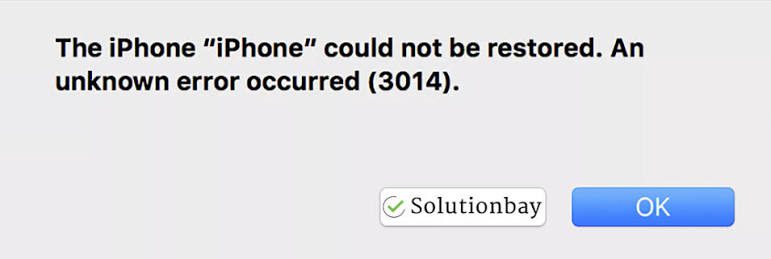 Error 3014