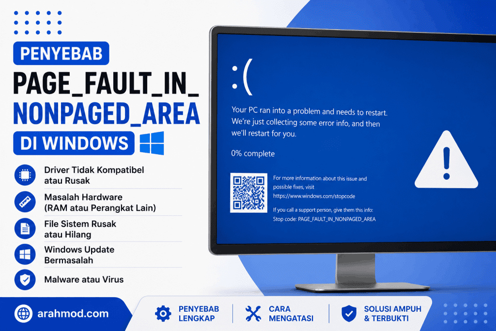 Penyebab PAGE_FAULT_IN_NONPAGED_AREA