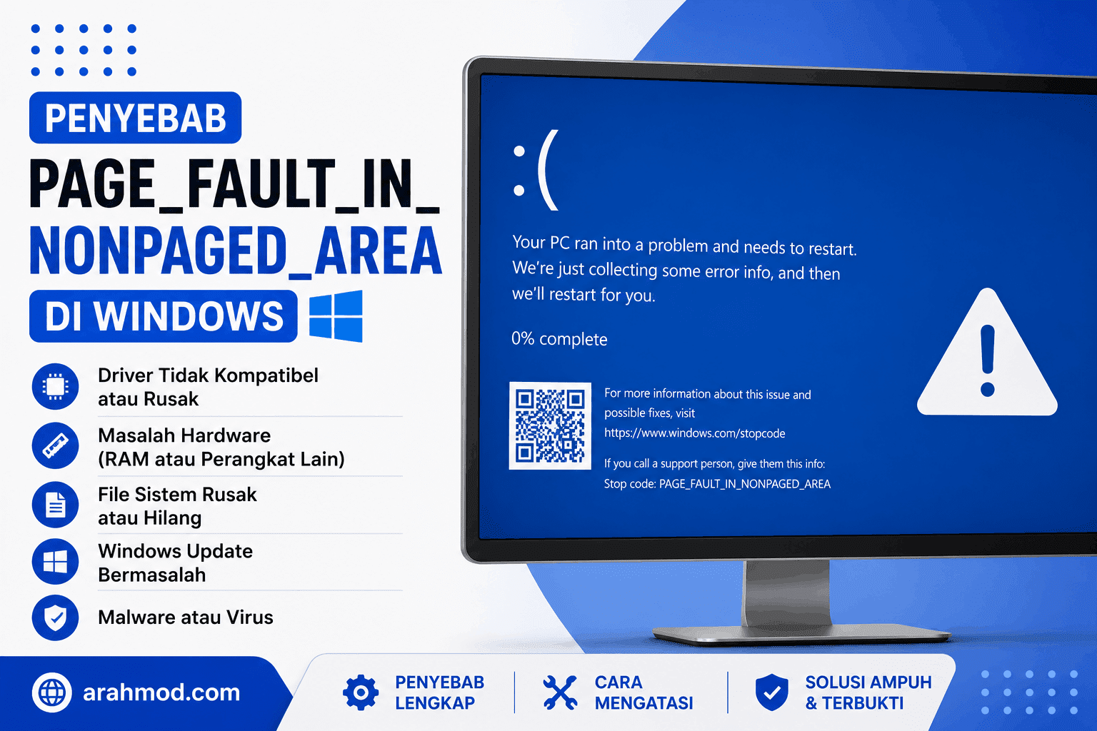 Penyebab PAGE_FAULT_IN_NONPAGED_AREA