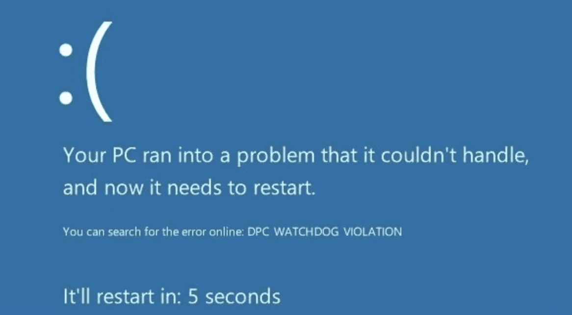 Penyebab DPC_WATCHDOG_VIOLATION