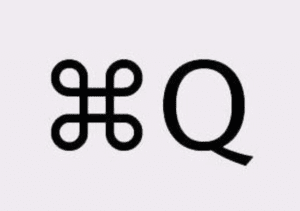 Command + Q